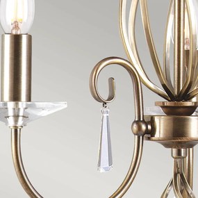 Elstead Lighting AEGEAN AG3-AGED-BRASS Csillár 3x60W/E14
