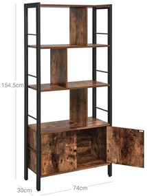 Könyvszekrény 154.5x74x30cm