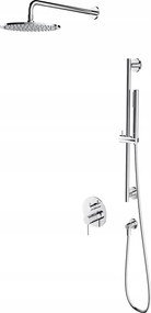 Falsík Alatti Zuhanyszett Króm Rúddal Esőztető Omnires