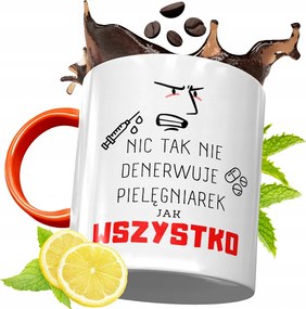 Narancssárga Bögre Ápolónőnek Ajándékba, fényképes nyomattal