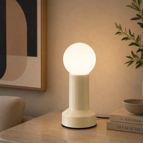 Üveg éjjeli lámpa, Ø10 cm – Pillar-20401-C