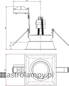 Astro Lighting MINIMA 1249006 Beépíthető spotlámpa 1x50W/GU10 IP20