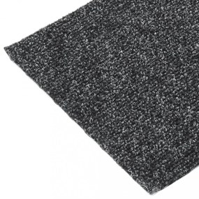 15 db szürke négyszögletes öntapadó lépcsőszőnyeg 60x25 cm