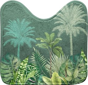 Zöld textil fürdőszobai kilépő WC-hez 45x45 cm Vagabonde – douceur d'intérieur