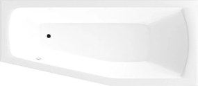 Aqualine Opava sarokkád 160x70 cm jobboldali fehér A1671