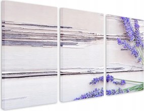 Vászonkép a nappaliba Fa Levendula rusztikus stílus 90x180