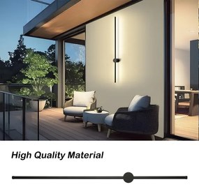 Brilagi - LED kültéri fali lámpatest AURA LED/20W/230V 3000K IP54 fekete