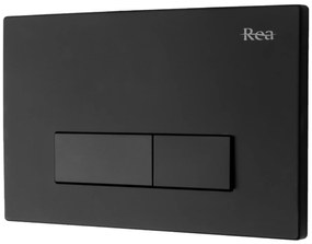WC vezérlő gomb H type  Black Mat