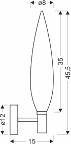 NORDIC fali lámpa 1xG9/5W/230V fekete/füstös bézs