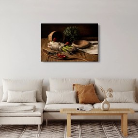 Spárga az asztalon képe (90x60 cm)