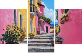 Kép - Rózsaszín sikátor (90x60 cm)