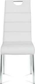 Étkezőszék, fehér, műbőr, HC-484 WT