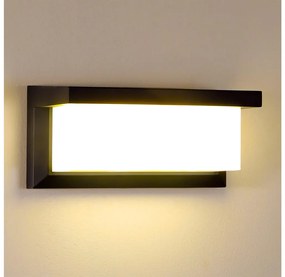 Brilagi - LED Kültéri fali lámpa BRICKY LED/12W/230V fekete IP54