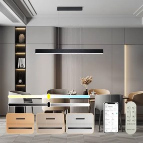 Brilagi - SLEEKLINE SMART LED 40W 230V Wi-Fi fekete dimmelhető csillár+DO