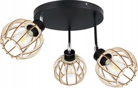 Állítható Mennyezeti Függőlámpa Fa Gömb