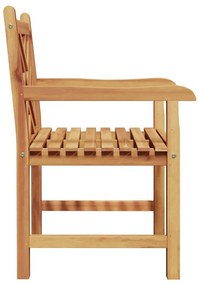 Kerti székek 2 pcs Barna 58 x 60 x 90 cm Tömör tíkfa
