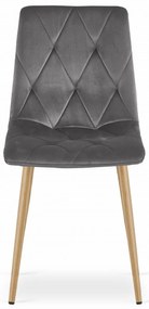 Sötétszürke bársony étkezőszék LIBRA