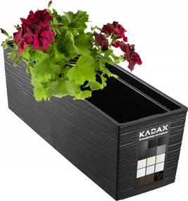 Virágtartó Erkélydoboz Betéttel Virágágyás Korlát 19x56cm