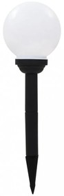 8 db napelemes kültéri LED gömblámpa 15 cm RGB