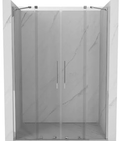 Mexen Velar Duo, nyitható tolóajtó 160x200 cm, 8 mm átlátszó üveg, króm profil, 871-160-000-02-01