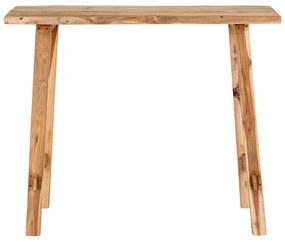 Natúr színű teakfa konzolasztal 30x90 cm Girona – House Nordic