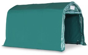 zöld PVC sátorgarázs 2,4 x 3,6 m