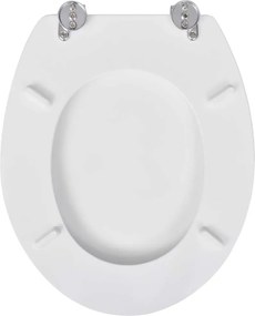 Egyszerű tervezésű fehér MDF WC-ülőke