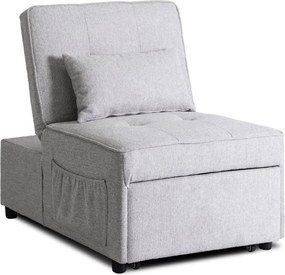 Dönthető, alvófunkciós fotel iberis 80 cm szürke, fotel