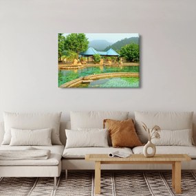 Kép - Shanghai, hotel, park (90x60 cm)