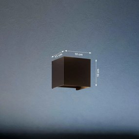 FISCHER&HONSEL 30259 WALL Modern Kültéri Fali Lámpa Fekete LED IP44