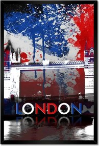 Poszterek keretben 40x60 Tower Bridge zászlóval