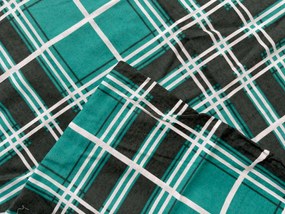 Flanel ágyneműhuzat KOCKA zöld Ágyneműhuzat mérete: 70 x 90 cm | 140 x 200 cm