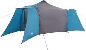 vidaXL Tipi sátor tetővel Kék és Szürke 492 x 492 x 275 cm szövet