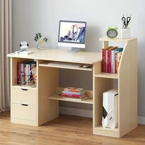 Polcos íróasztal 117x40x92cm barna FUR-1604-Brown