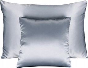 100% Selyem párnahuzat 40x40 párnahuzat Grey Blue Kék