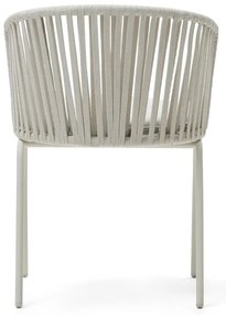 Fehér fém kerti szék Saconca – Kave Home