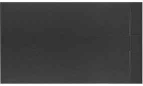 Zuhanytálca Bazalt Black 80x120