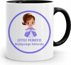 Fekete Bögre Ajándék Lányának Little Princess fényképes nyomtatással