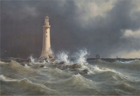 Divatos Flizelin Tapéta Ragasztóval Fali 3D Tengeri viharok 152x104 Ragasztó