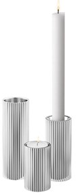 Rozsdamentes acél gyertyatartó Bernadotte, 3 db-os készlet, méret. S/M/L – Georg Jensen