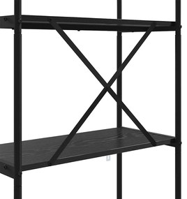 Könyvespolc Musta tammi 80 x 30 x 183 cm Faanyag