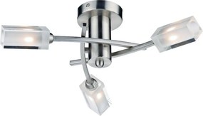DAR LIGHTING MOR0346 MORGAN Mennyezeti Csillár Átlátszó, Szatén Króm G9 IP20