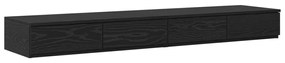 Éjjeli Asztalok Fekete tölgy Mérnöki fa 140 x 36.5 x 16.5 cm