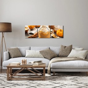 Kép - Tök latté (órával) (90x30 cm)