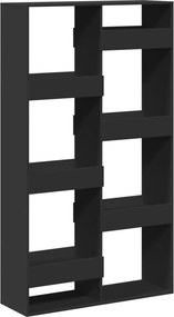 vidaXL fekete szerelt fa térelválasztó 100 x 33 x 175 cm