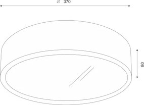 Brilagi - CARVALHO LED RGBW dimmelhető mennyezeti lámpa, 2xE27/15W/230V, Wi-Fi, tölgy, átm. 37,5 cm