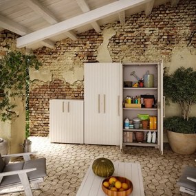 Keter Tároló szekrény komód Groove Base műanyag