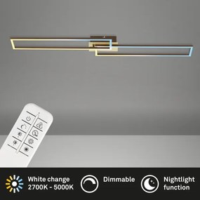 Brilo - LED Dimmelhető felületre szerelhető csillár FRAME 2xLED/20W/230V 2700-5000 + távirányító