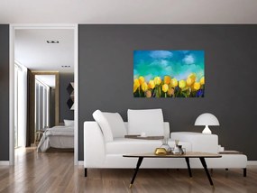 Sárga tulipán képe (90x60 cm)