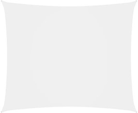 fehér téglalap alakú oxford-szövet napvitorla 6 x 8 m